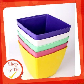 Chậu vuông trồng hoa, cây cảnh 15x15cm