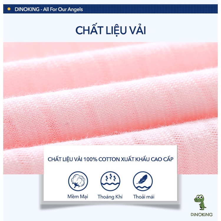 Áo chống nắng cho bé trai bé gái DINOKING Áo khoác chống nắng trẻ em mùa hè sợi tre cotton 100% chống tia UV 2 - 8T CN01