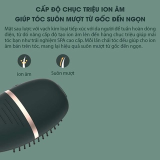 Lược chải tóc ion Smate giúp tóc óng ả suôn mượt