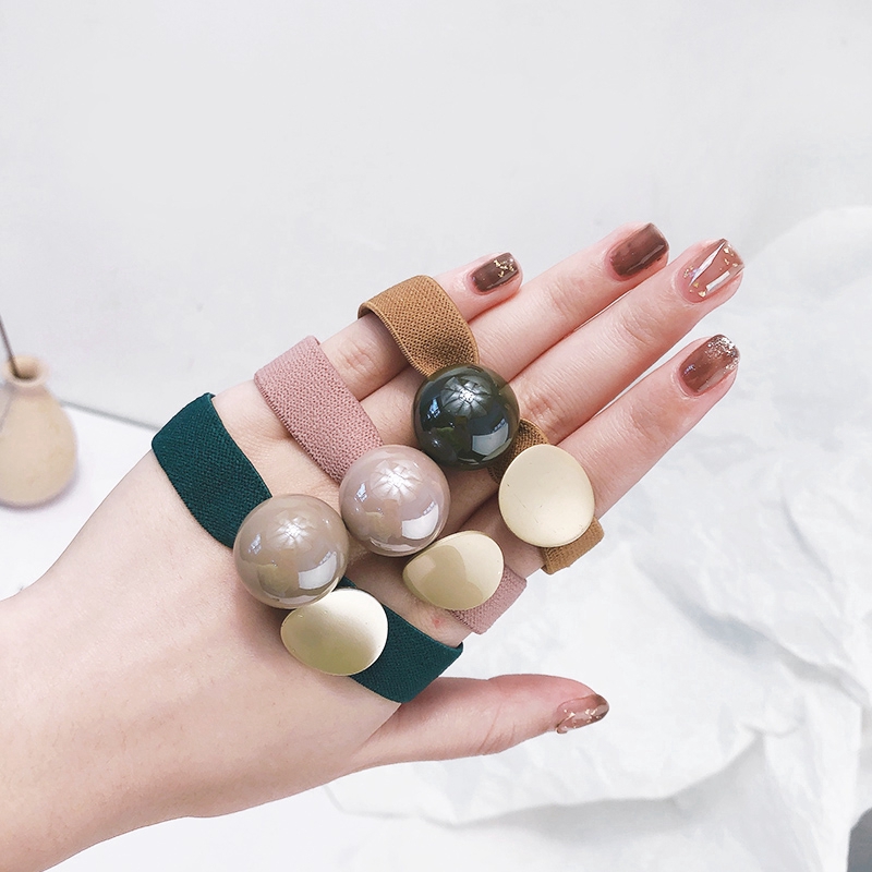 Dây buộc tóc co giãn phong cách đơn giản cho nữ