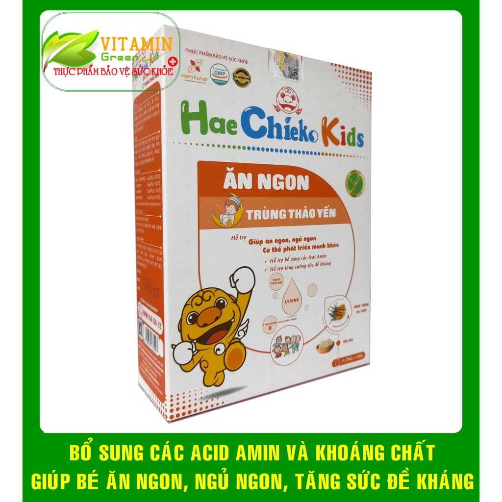 Heachieko Kids ĂN NGON TRÙNG THẢO YẾN GIÚP BÉ ĂN NGỦ NGON, TĂNG CÂN, NÂNG CAO THỂ TRẠNG