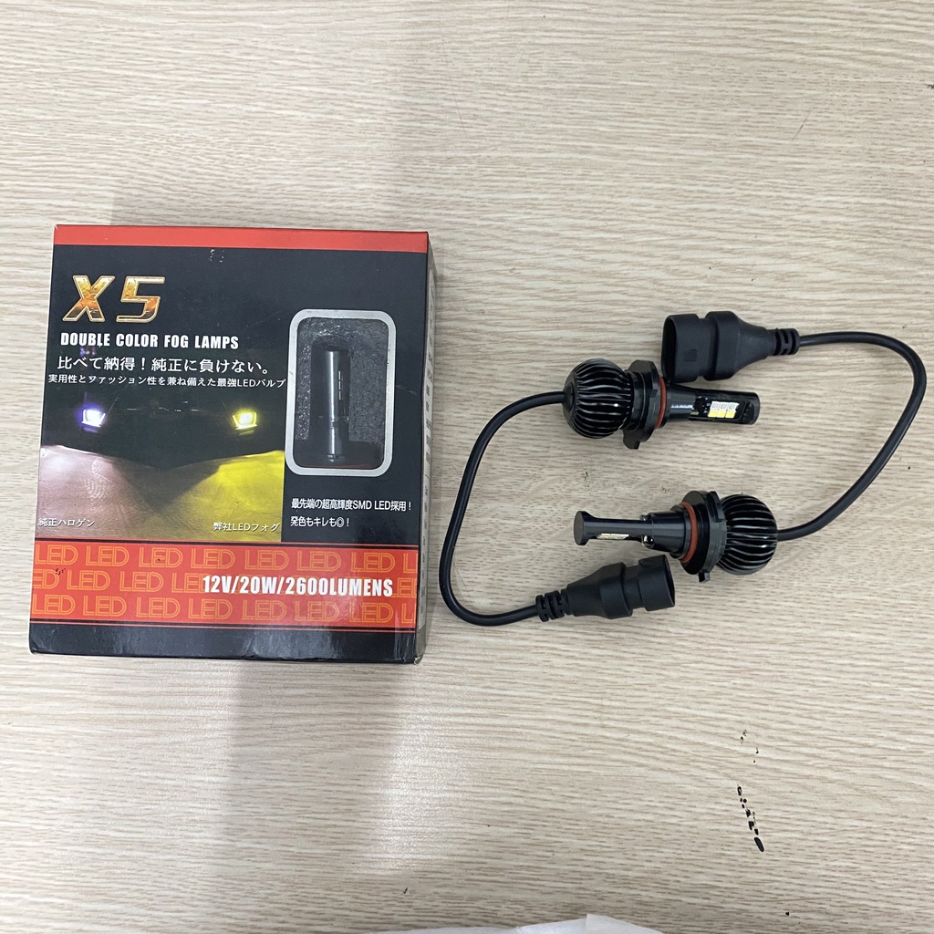 1 Cái Đèn gầm 2 chế độ màu X5 Chân H8/H11, 9005/9006, H3