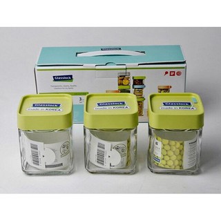 BỘ 3 HŨ THỦY TINH GLASSLOCK IG803 500ML