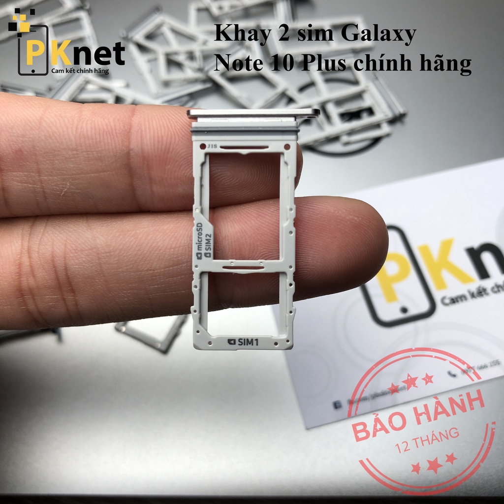 Khay sim Note 10 Plus dùng cho Samsung Glaxy Note 10 Plus[CHÍNH HÃNG, BẢN 2 SIM]