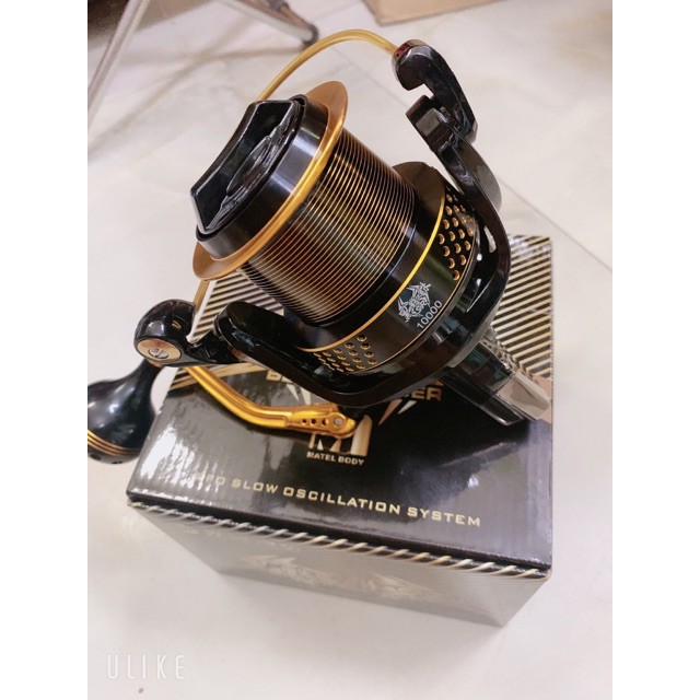 máy câu cá GW Black SPIDER 12000 tảu cá 12kg y hình hàng nhập khẩu giá rẻ máy quay rất êm giảm giá sele y hình