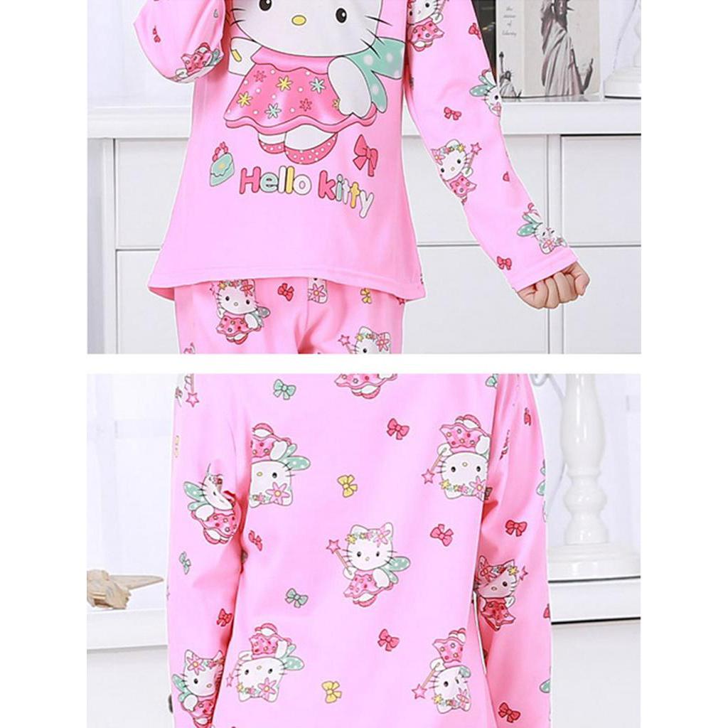 Đồ ngủ LụA In HoạT HìNh Cho Bé GáI