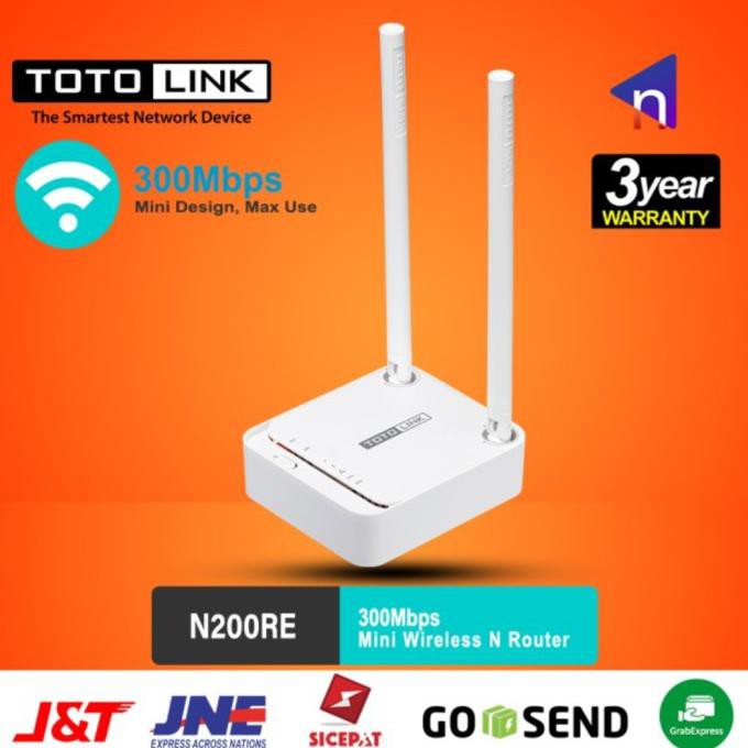 Bộ Phát Sóng Wifi Không Dây Mini 300mbps Totolink N200Re V5