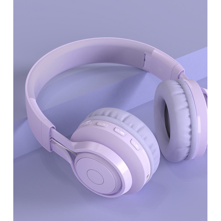Tai Nghe/Headphone Chụp Tai Bluetooth 5.0 BT06C Không Dây Tích Hợp Đèn LED Êm Tai Hot Trend 2022