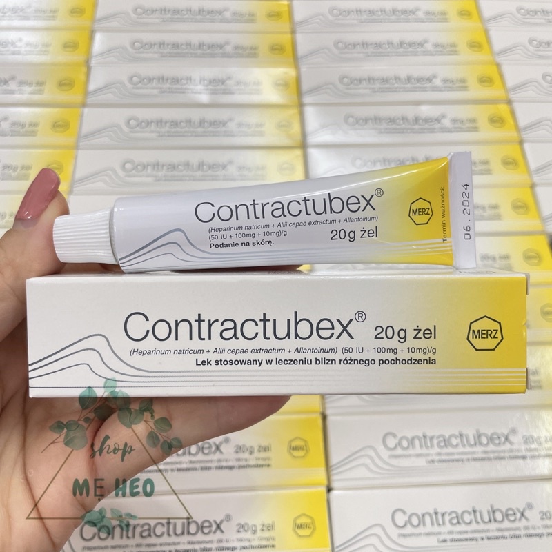 Kem sẹo Contractubex, kem mờ sẹo thâm, sẹo lồi, sẹo lõm, sẹo mụn [Bản Đức xuất Ba Lan đủ bill]