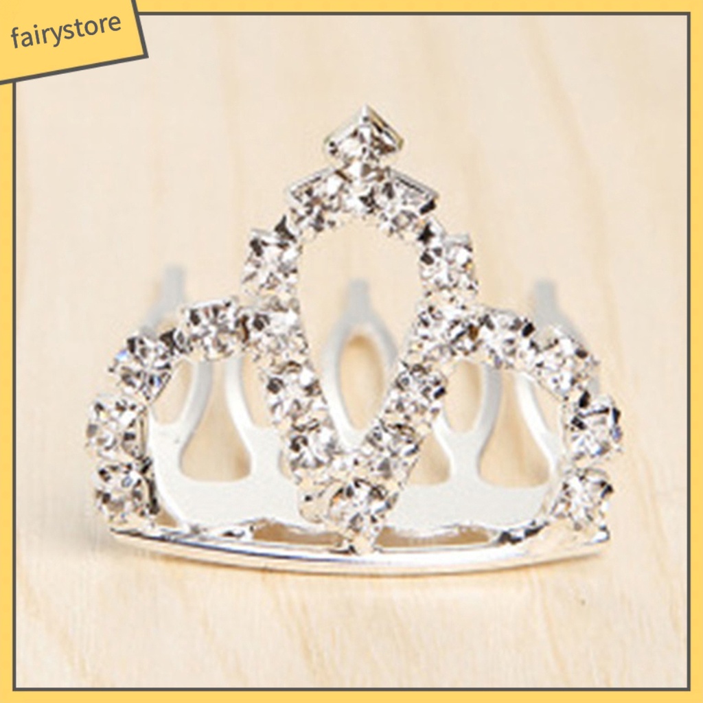 Vương miện cài tóc đính đá dễ thương cho bé
