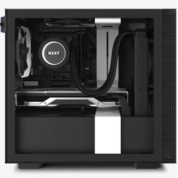 Vỏ Case Máy Tính NZXT H210 Màu Trắng Đen