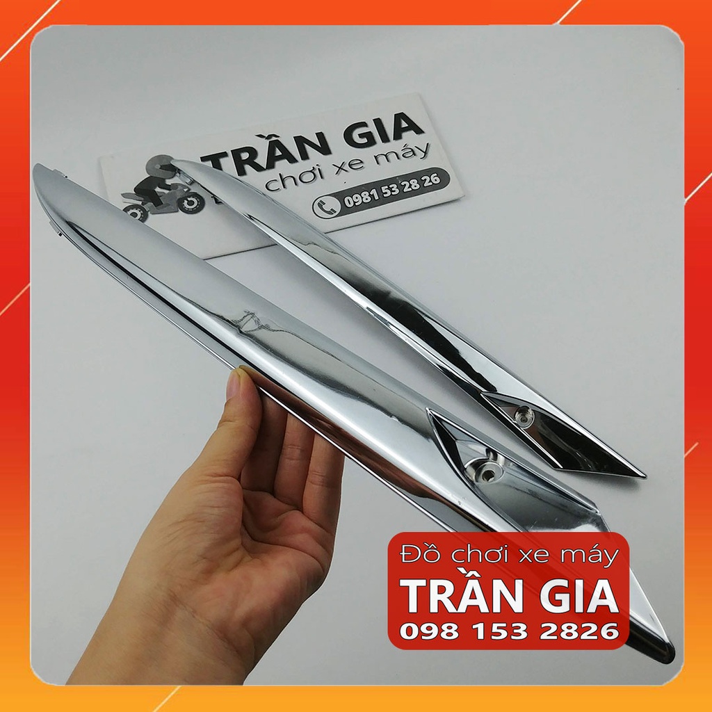 Nẹp sườn 2 bên xe AB năm 2008-2009-2010 ốp hông airblade Thái xi nox - phụ kiện trang trí air blade