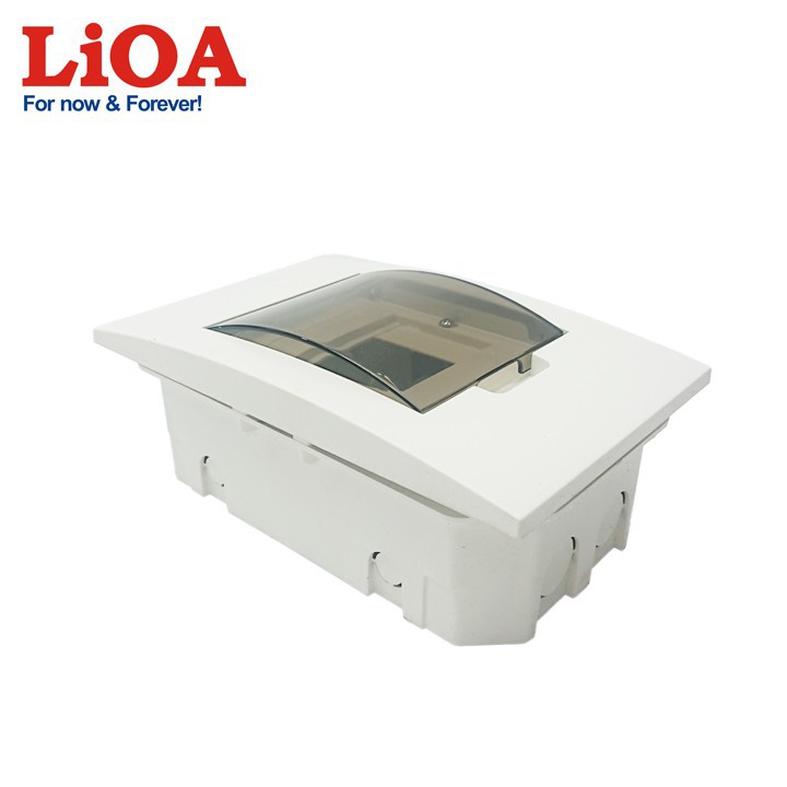 Tủ điện LiOA đế nhựa dùng cho MCB, MCCB, RCBO chứa 2 đến 4 aptomat (SE4FC2/4LA)