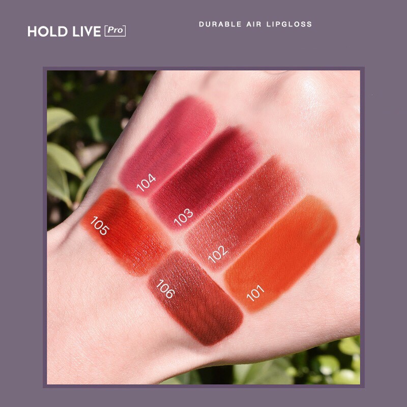 Son kem HOLD LIVE mềm mịn mọng môi Durable Air Lip Gloss