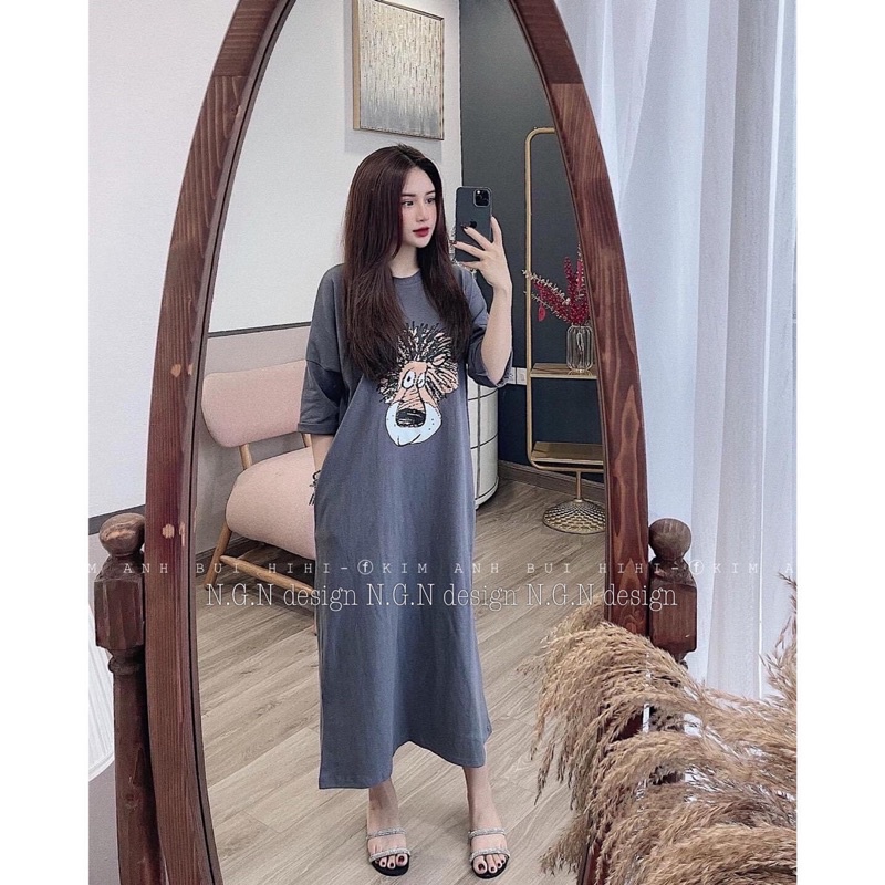 Váy suông dáng dài