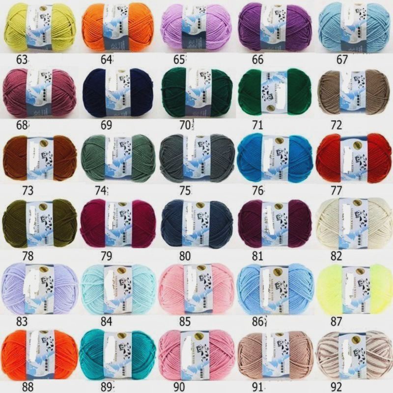 🍡 Len Milk Cotton Bò Sữa 50gram 🍡