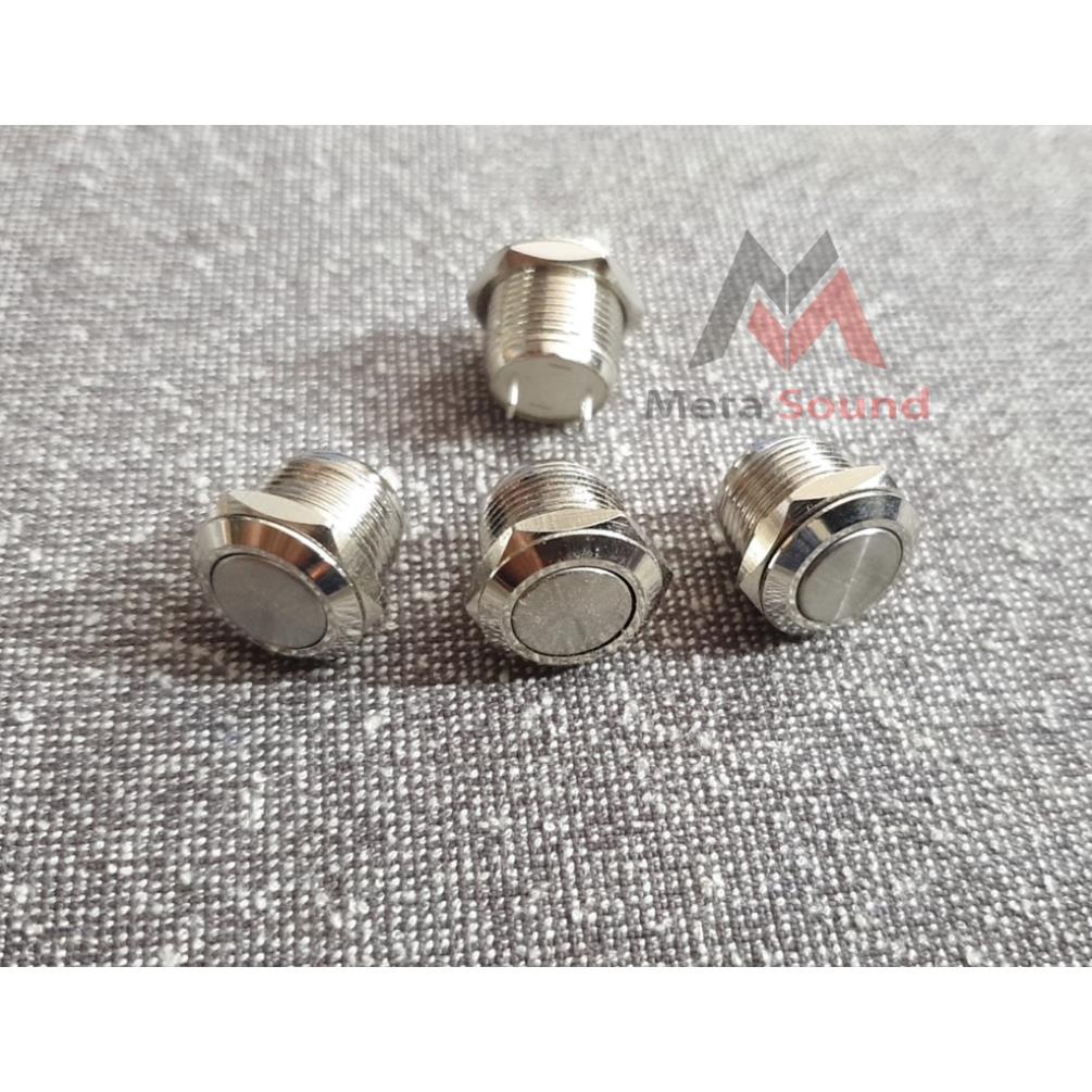 MetaSound Nút nhấn giữ, nút nhấn nhả 12mm có đèn và không đèn bằng kim loại