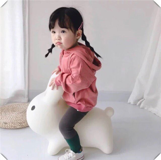 Thú nhún thỏ Hàn Quốc siêu xinh, chất liệu an toàn cho bé