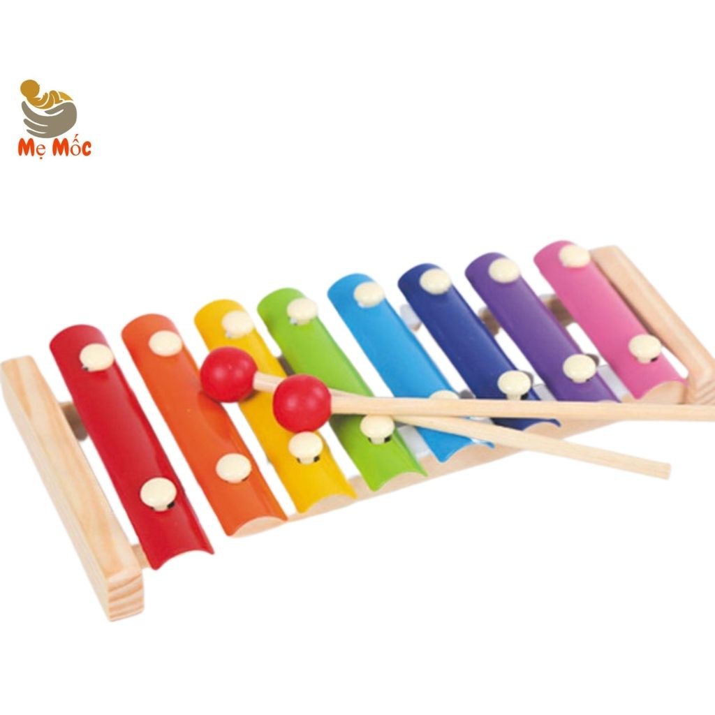 Đàn Gõ Nhạc cho bé - Đồ chơi Gỗ đàn gõ nhạc - Đàn Xylophone 8 thanh giúp bé kích thích phát triển giác quan[Shop Mẹ Mốc