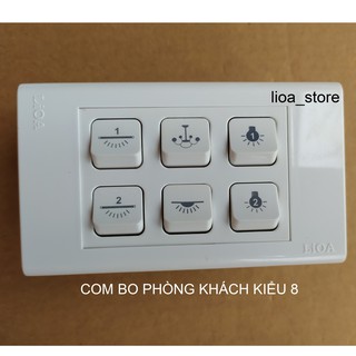 COMBO CÔNG TẮC  PHÒNG KHÁCH LẮP CHÌM( ĐẾ ĐƠN).