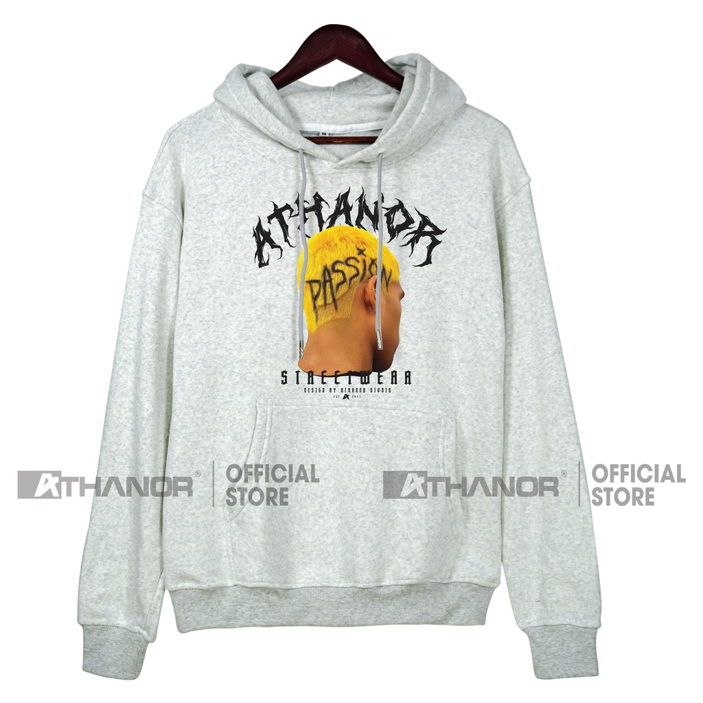 Áo Hoodie ATHANOR Chất Nỉ Bông 100%cotton 290 gsm Form Basic In hình Cực Chất HDT908