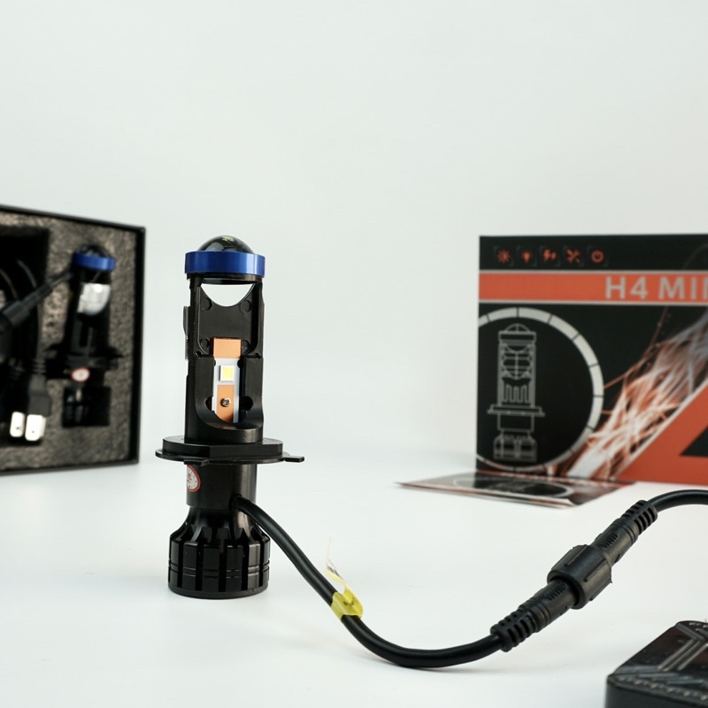 Đèn LED bi cầu mini P5 45W chân H4 12V, nhiệt màu 6000K - 12V. Lắp ôtô, xe máy. Bảo Hành 01 năm