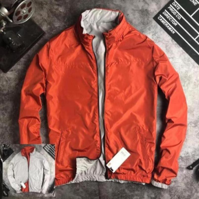 Áo Khoác Gió 2 mặt có mũ,2 lớp gió dầy dặn,chống nước,che nắng, mưa, mũ giấu được vào cổ áo