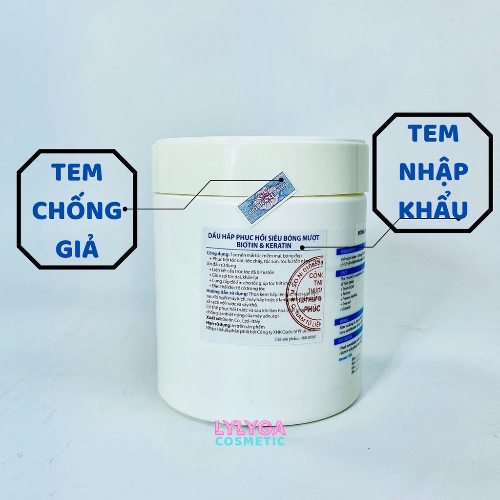 Kem ủ tóc BIOTIN KERATIN 1000ML Hair mask Mặt nạ tóc Ủ hấp tóc cung cấp BIOTIN KERATIN chăm sóc tóc tại nhà UT14