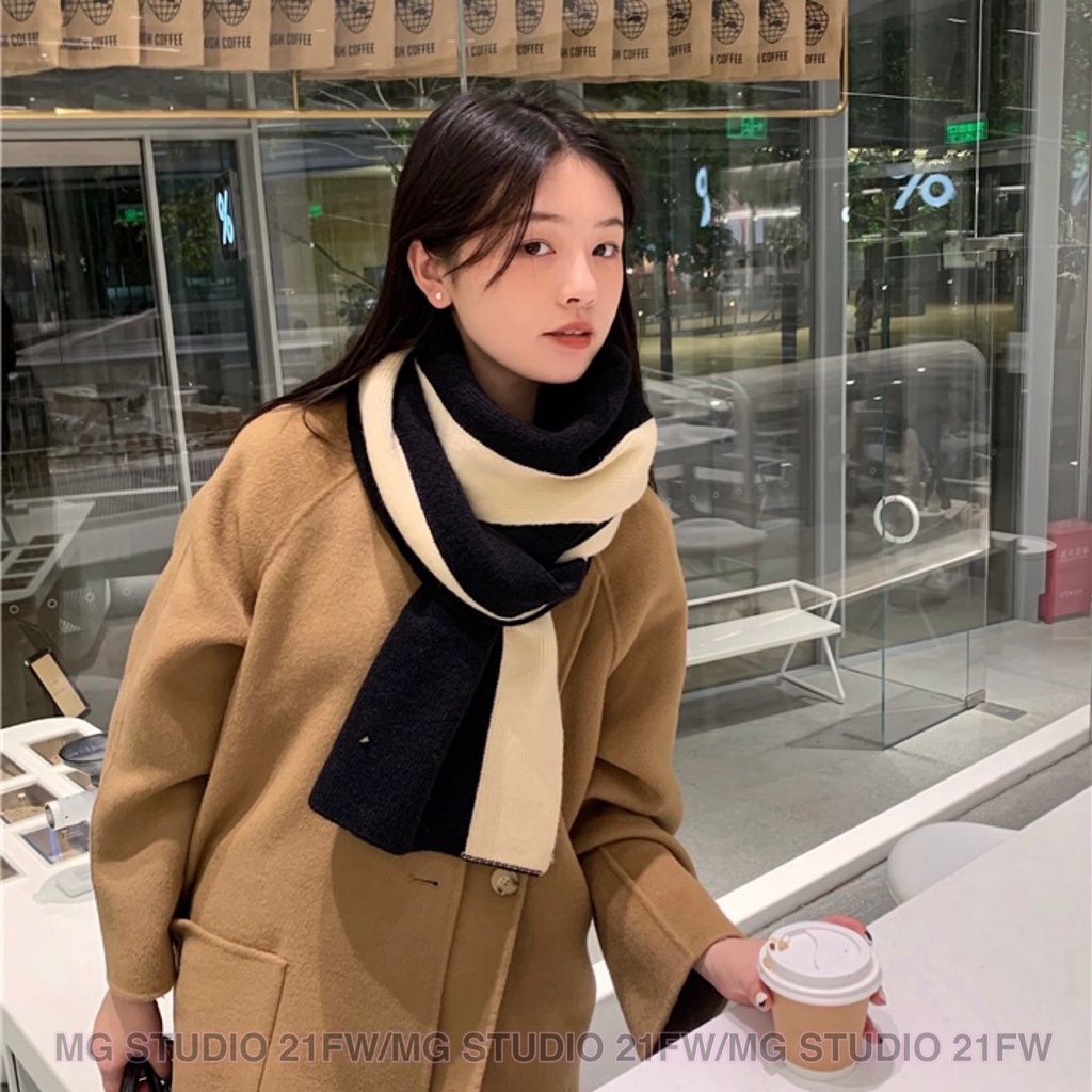 Khăn quàng cổ MG STUDIO thiết kế màu khối 5 kiểu