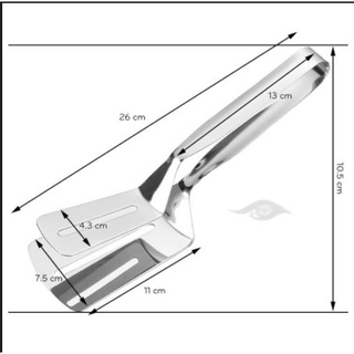 Kẹp gắp thức ăn hình xẻng inox