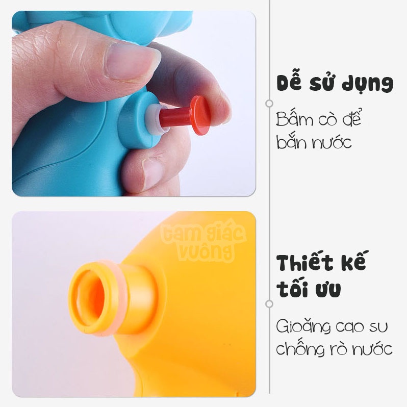 Súng bắn nước điều chỉnh được vòi phun nước hướng bắn hình xe tăng, xe cứu hoả, tàu ngầm, rùa biển dễ thương