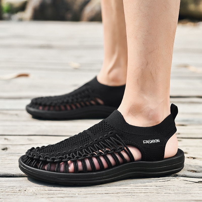 Xăng đan Đan Lát Trọng Lượng Nhẹ Thời Trang Đi Biển Cho Nam Size 39-46