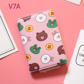 Vỏ Đựng Hộ Chiếu Passport Cover LINE V7