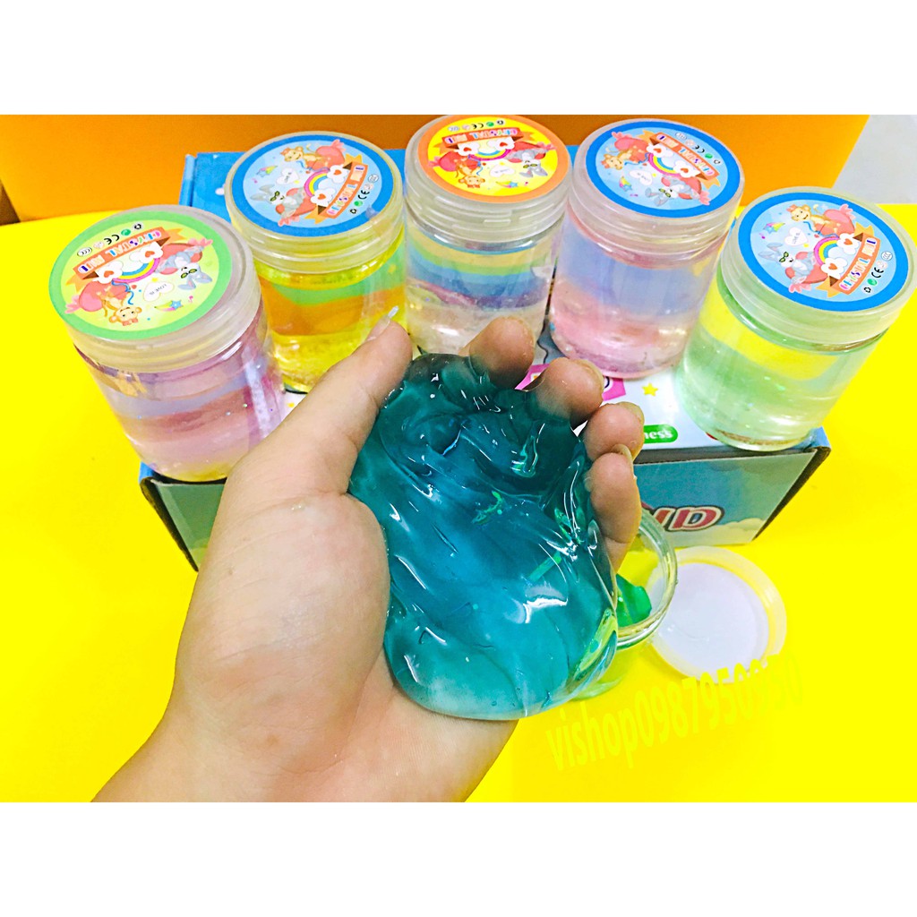 Slime NG0C TRAI BIỂN mochi không bẩn tay đồ chơi slam gudetama