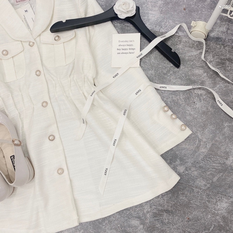 Đầm dạ Tweed Thu Đông 2021