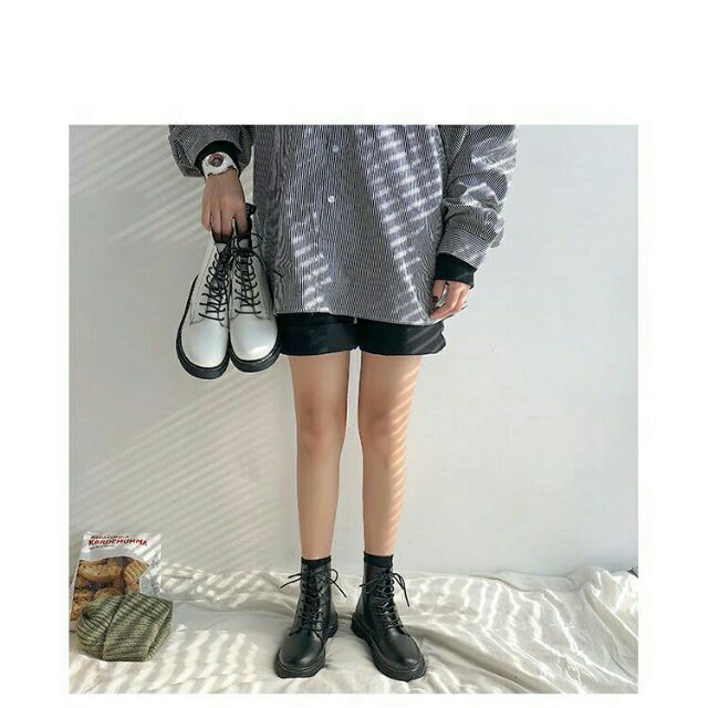 Bốt Martin nữ cổ cao đế bằng