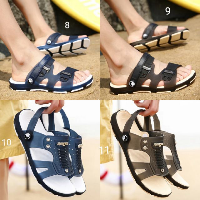 Dép quai hậu dây đan chéo nam