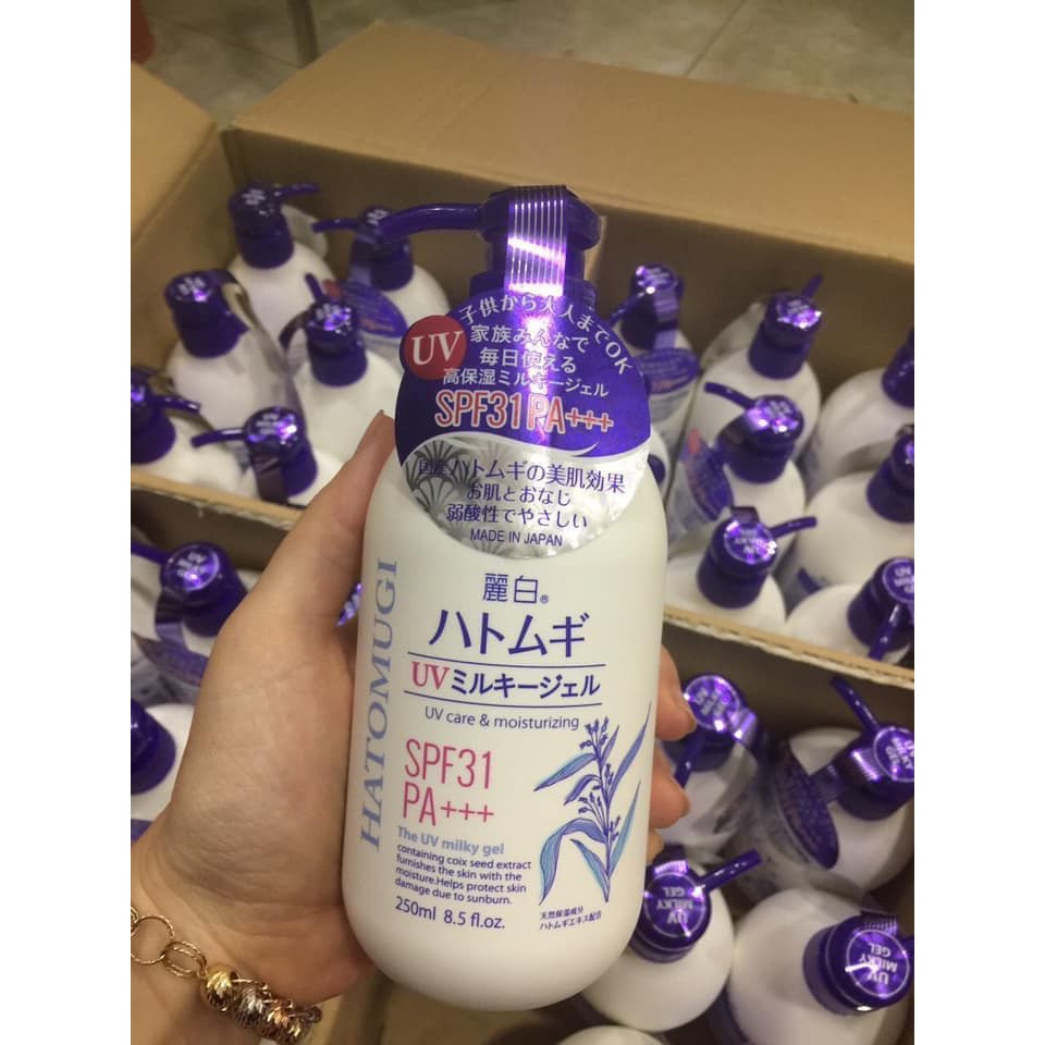 [Chuẩn Nhật] Kem Dưỡng Da Body  Hatomugi 💖💖 Sữa dưỡng thể trắng da chống nắng Hatomugi SPF31 PA+++