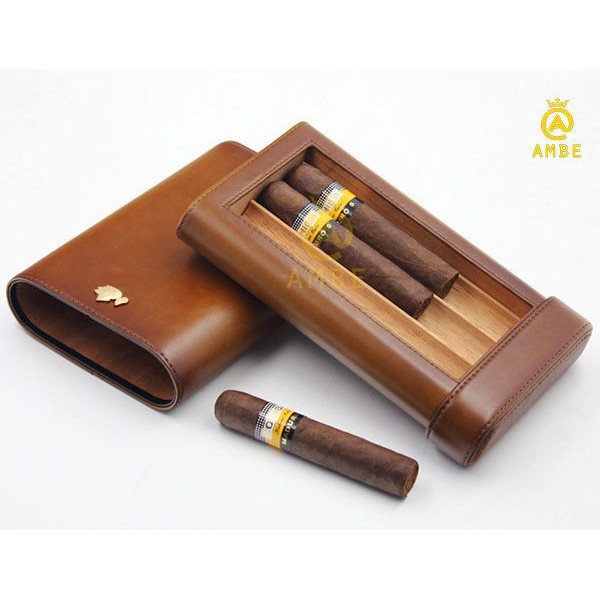 Bao da giữ ẩm xì gà 3 điếu Cohiba P380