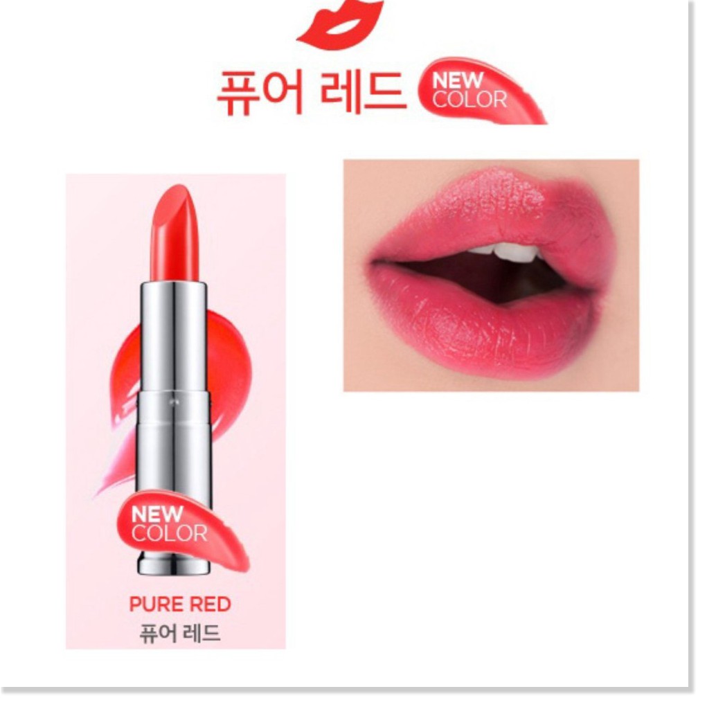 [Mã giảm giá] Son dưỡng môi có màu Secret Key Sweet Glam Tint Glow 3.5g Pure Red (Đỏ tươi)