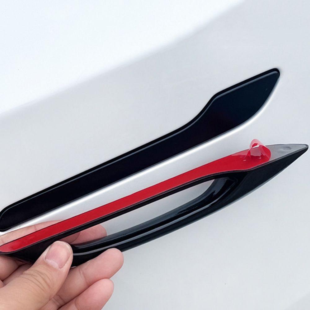 Set 4 Ốp Dán Trang Trí Tay Nắm Cửa Xe Hơi Tesla Chống Đóng Băng Tiện Dụng