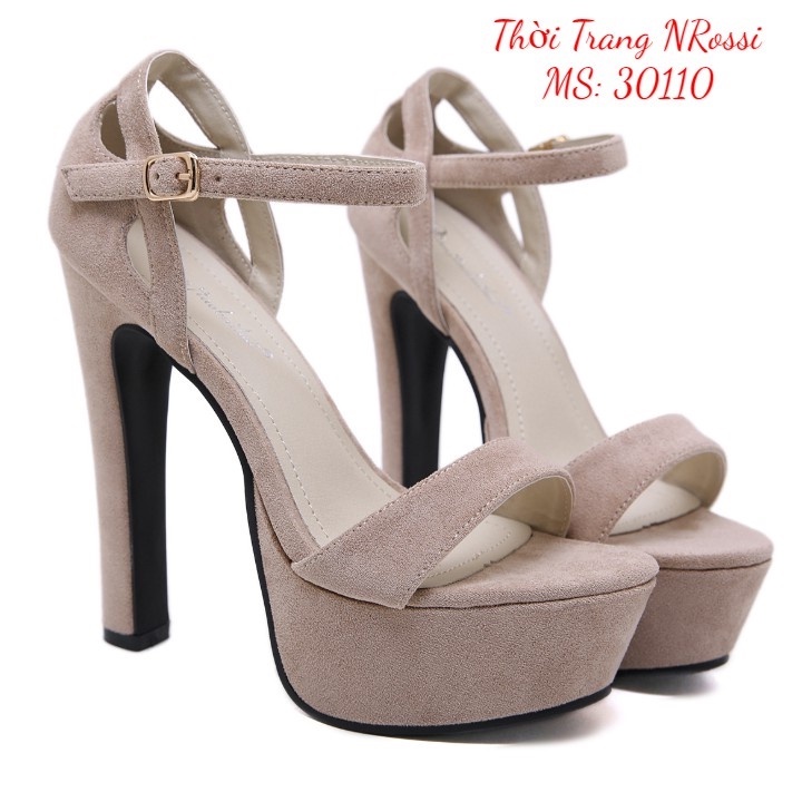❤FREESHIP50K❤ Giày cao gót nữ NRossi đúp mũi gót vuông big size 40 41 42 43 44