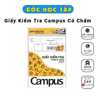 Giấy kiểm tra Campus có chấm ( 1 túi/25 tờ đôi ) - Góc Học Tập