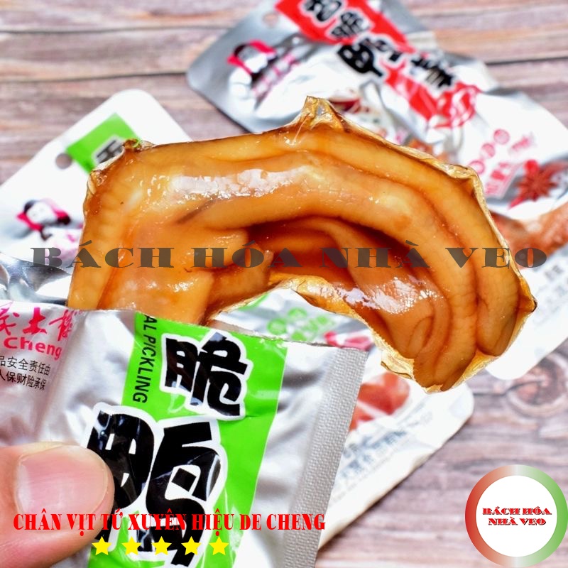 Chân Vịt Da Cheng Tứ Xuyên Cay - Hàng Chuẩn, Date Mới, Tự Chọn Vị