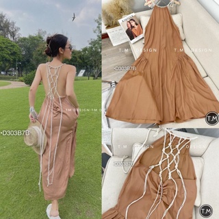 [BIGSIZE] ĐẦM MAXI NỮ ĐI BIỂN VÁY YẾM DÁNG SUÔNG HỞ LƯNG DÂY ĐIỆU VẢI THÔ CAO CẤP MÀU KEM/NÂU