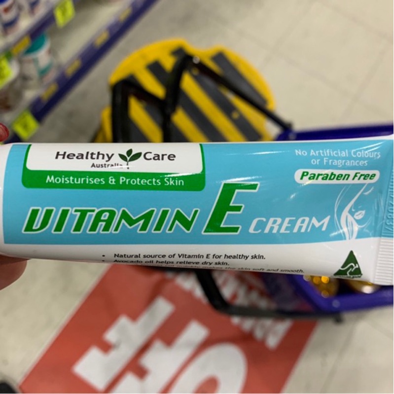 [Hàng Chuẩn ÚC] Kem dưỡng da vitamin E tuýp 50g Healthy Care Vitamin E Cream 50g