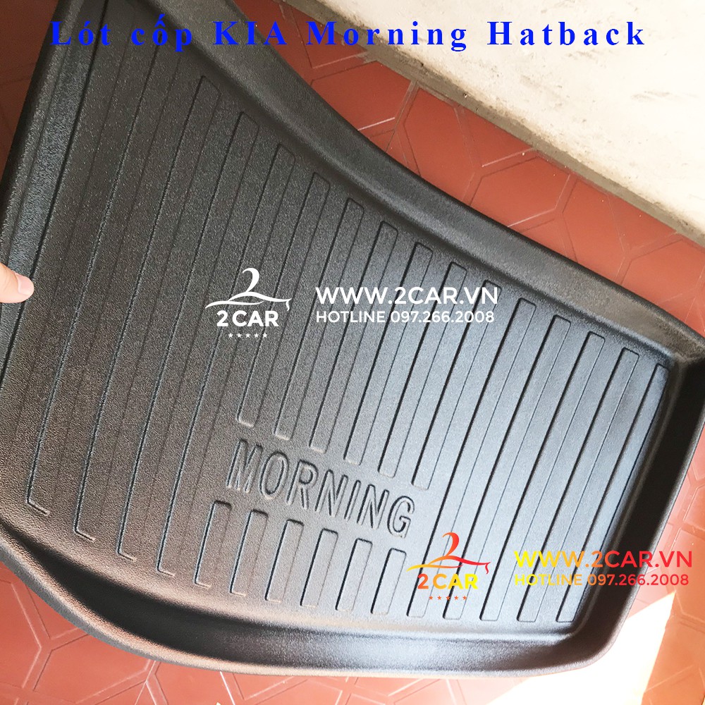 Lót cốp Kia Morning 2016-2021 loại nhựa dẻo cao cấp