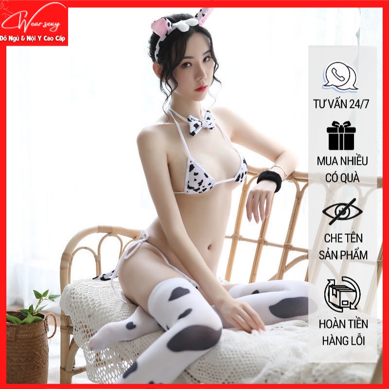 Cosplay Bò Sữa Đáng Yêu Gợi Cảm Kèm Tất [CWEAR.SEXY_ĐỒ NGỦ & NỘI Y CAO CẤP] | WebRaoVat - webraovat.net.vn