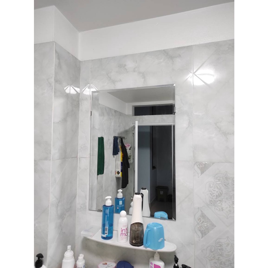 Gương soi phòng tắm - gương soi treo tường cao cấp đủ kích thước PE-104 TẶNG kèm đinh và pass gắn tường