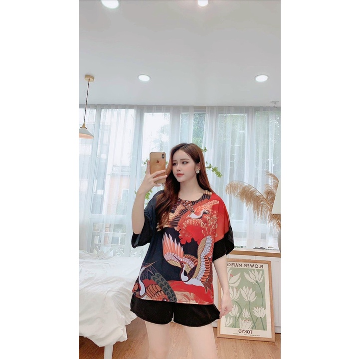 sét đồ bộ mặc nhà nữ cao cấp thoải mái, pijama đùi lụa mango latin satin lụa xịn mềm mịn hot nhất hiện nay,đồ ngủ giá rẻ